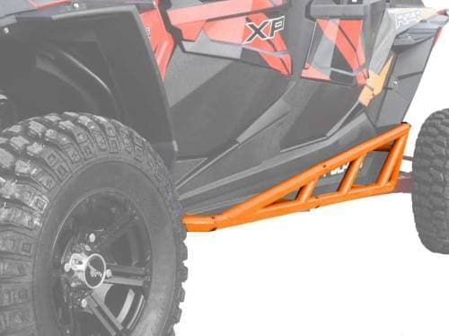 SuperATV Nerf Bars for Polaris (2014-23) RZR XP 4 1000 (4 Seater, Orange)