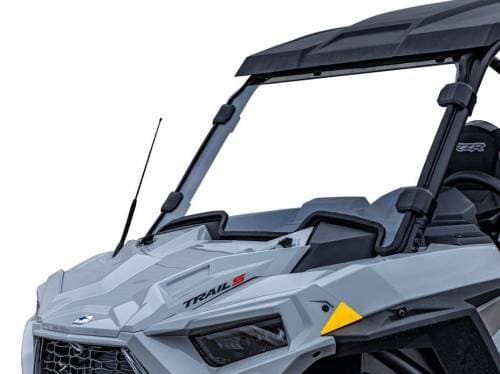 SuperATV Full Windshield for Polaris (2021-24) RZR Trail S 900 (Standard Polycarbonate - Clear)