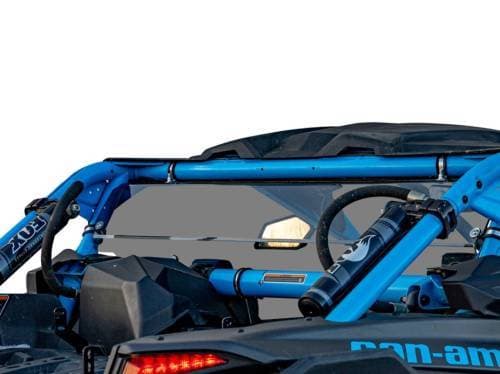 SuperATV Rear Windshield for Can-Am (2017-24) Maverick X3 (Standard Polycarbonate - Dark Tint)