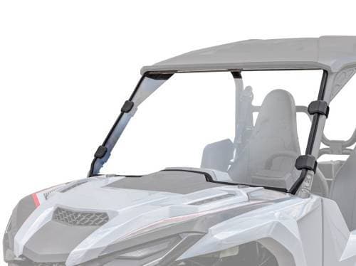 SuperATV Full Windshield for Yamaha (2021-24) Wolverine RMAX 1000 (Scratch Resistant Polycarbonate - Clear)