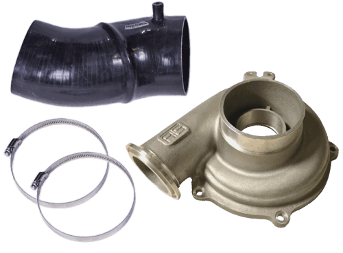 ATS Ported Compressor Housing for Ford (1999.5-03) Excursion/F-250/F-350/F-450/F-550 Super Duty V8 7.3L Power Stroke with 4" Boot