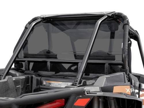 SuperATV Rear Windshield for Polaris (2016-21) RZR XP Turbo (Standard Polycarbonate - Dark Tint)