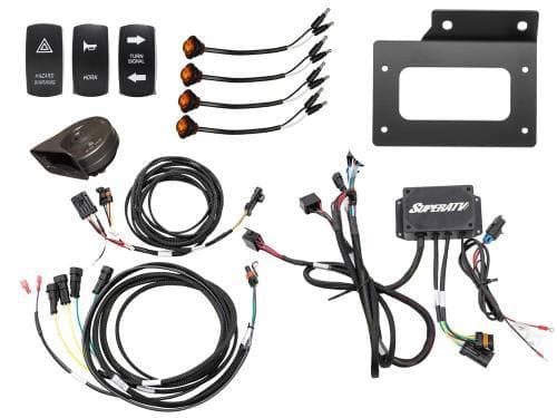 SuperATV Deluxe Plug & Play Turn Signal Kit for Kawasaki (2020-24) Teryx KRX 1000 (No LED Strip Lights)