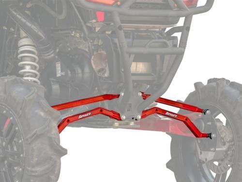 SuperATV High Clearance Boxed Radius Arms for Polaris (2014-23) RZR XP 1000 (Red)