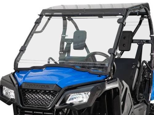 SuperATV Full Windshield for Honda (2017-24) Pioneer 500 (Scratch Resistant Polycarbonate - Clear)