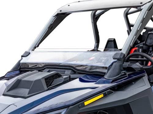 SuperATV Half Windshield for Polaris (2022-24) RZR Pro R, Standard Polycarbonate - Clear