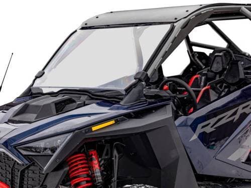SuperATV Scratch-Resistant Full Windshield for Polaris (2022-24) RZR Pro R (Scratch-Resistant Polycarbonate - Clear)