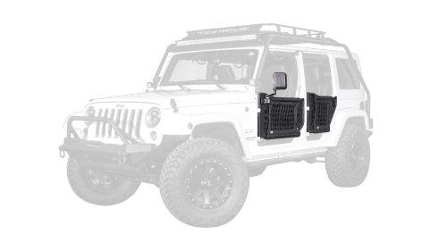 Body Armor 4x4 Tube Door Kit, Jeep (2007-17) JK Wrangler, Front Pair