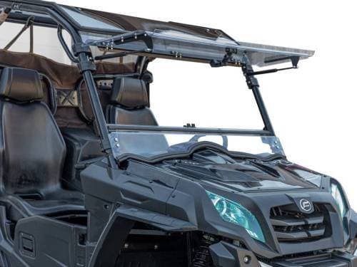 SuperATV Scratch-Resistant Flip Windshield for CFMOTO (2014-24) UForce 500