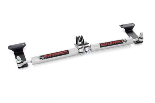 Rough Country Dual Steering Stabilizer Kit for Ford (1999-04) F-250/F-350 & (00-05 Excursion), 4wd