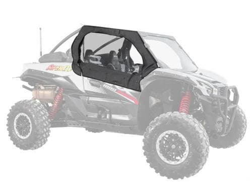 SuperATV Primal Soft Cab Enclosure Upper Doors for Kawasaki (2020-24) Teryx KRX 1000