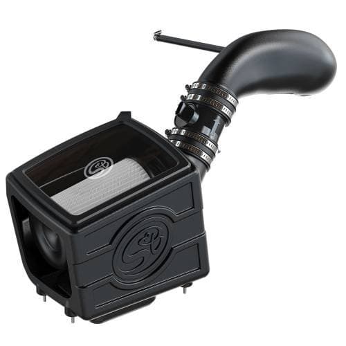 S&B Cold Air Intake Kit for Chevy/GMC (1999-07) Silverado, GMC Sierra 1500, 2500, 3500 / (2007-08) Tahoe, Yukon (Dry Extendable, White)