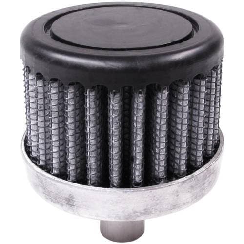 S&B Crankcase Vent Filter, .50" Hole, Push-In Valve with Black Shield