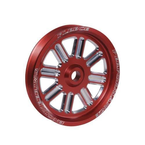Fleece Performance Cummins Dual Pump Spoke Pulley (Red)