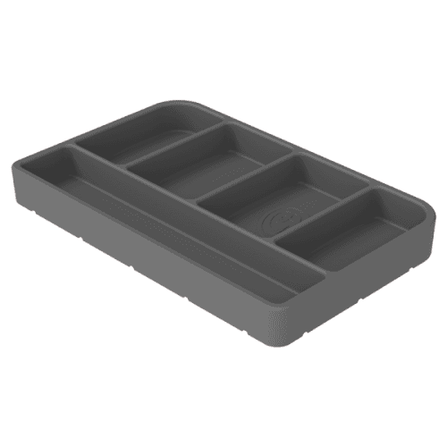 S&B Tool Tray, Flexible, Silicone, Small, Charcoal