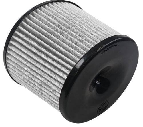 S&B Intake Replacement Filter for Dodge/Ram (2003-24) 1500/2500/3500 5.7L, Toyota (2007-21) 5.7L, Tundra 4.6L/5.7L, Toyota (2007-12) Sequoia 5.7L (Dry Extendable, White)