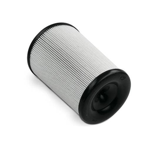 S&B Intake Replacement Filter for Chevy/GMC (1999-14) 1500/2500/3500/Avalanche/Suburban/Tahoe/Yukon, Gas / Chevy/GMC (2017-19) 2500/3500 Diesel / Cadillac (2002-12) Escalade / Nissan (2016-17) Titan / Ford (2017-19) F-250/F-350 (Dry Extendable, White)