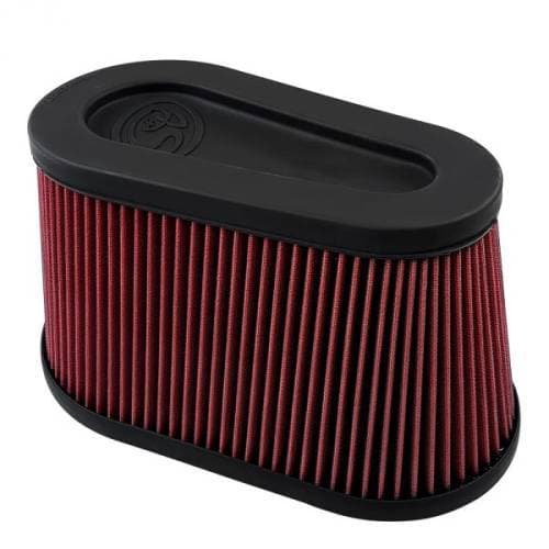 S&B Intake Replacement Filter for Chevy/GMC (2020-25) 2500/3500 6.6L L5P, Diesel / Chevy/GMC (2020-25) 2500/3500 6.6L, Gas (Cotton Cleanable, Red)