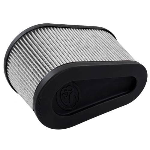 S&B Intake Replacement Filter for Chevy/GMC (2020-25) 2500/3500 6.6L L5P, Diesel / Chevy/GMC (2020-25) 2500/3500 6.6L, Gas (Dry Extendable, White)