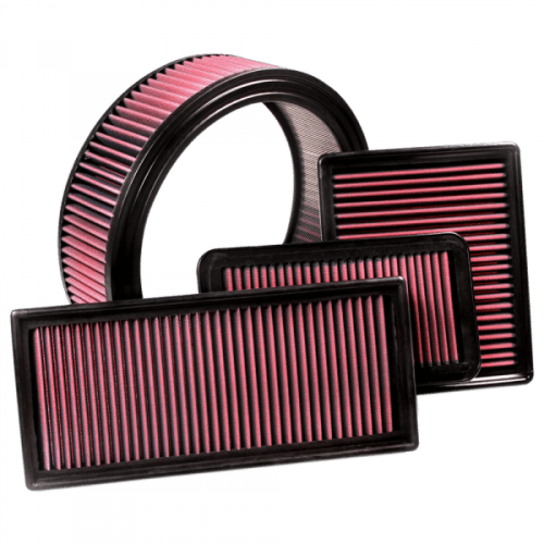 S&B Stock Replacement Filter for Ford (1983-94) F-150/F-250/F-350/E-150/E-350 6.9L/7.3L (Cotton Cleanable, Red)