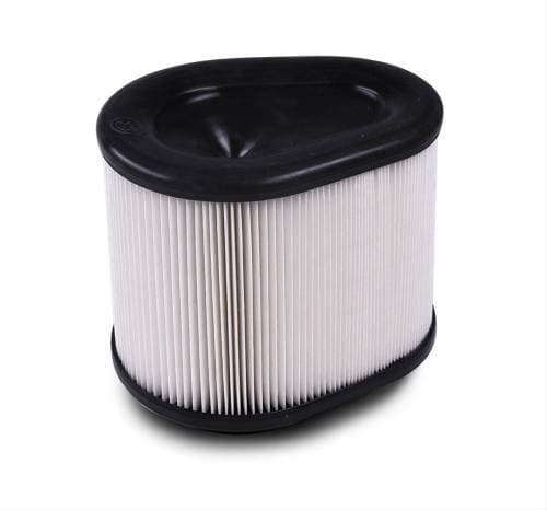 S&B Intake Replacement Filter for Chevy/GMC (2009-19) 2500/3500 6.0L/6.6L / Ford (2022-25) Bronco Sport 3.0L (Dry Extendable, White)