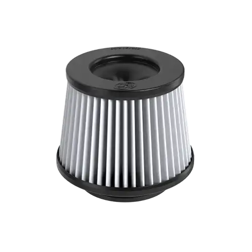 S&B Universal Round Filter w/ Flange (Dry Extendable, White) U-013729D