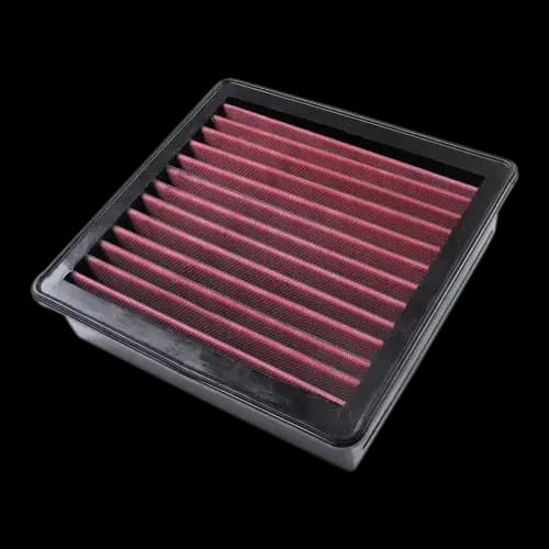 S&B Stock Replacement Filter for Ford (2007-18) Lincoln (2007-18) Cotton, Cleanable (Red)