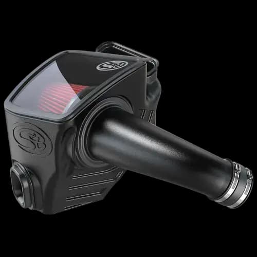 S&B Cold Air Intake for Chevy/GMC (2020-23) Silverado / Sierra Duramax L5P 6.6L Diesel (Cotton Cleanable, Red)