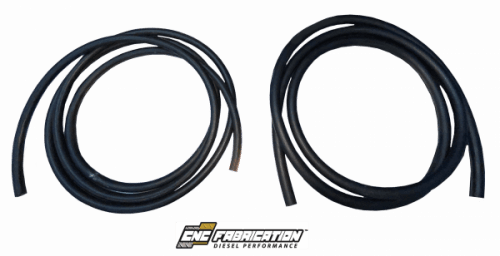 CNC Fabrication T4 Turbo 4-Line Feed Valley Mount Fuel Line Kit for Ford (1994.5-03) 7.3L Power Stroke, Valley Mount, Bowl Delete, T4 (Black)