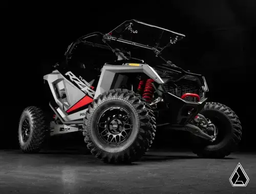 SuperATV Assault Industries Hellfire Wheels with Innerlock Technology for Polaris (2022-24) RZR Pro R/4, Turbo R/4, 15" Wheels, 10" wide, 5/4.5 (Matte Titanium)
