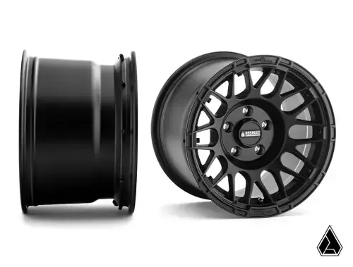SuperATV Assault Industries Hellfire Wheels with Innerlock Technology for Polaris (2022-24) RZR Pro R/4, Turbo R/4, 5/4.5 Bolt Pattern, 10" Wheel Width, (Satin Black)