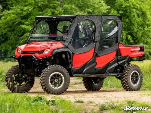 SuperATV Soft Cab Enclosure Upper Doors for Honda (2023-24) Pioneer 1000-6