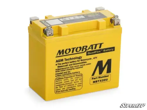 SuperATV Motobatt Battery Replacement for Can-Am (2019-26) Maverick Sport