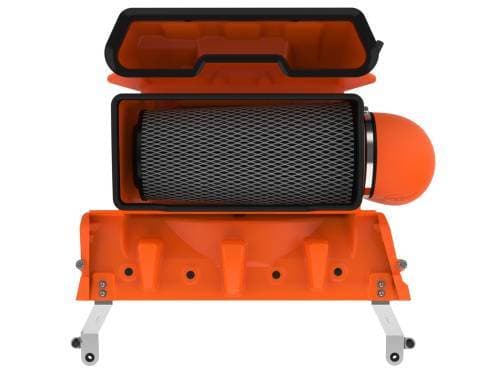 aFe Power Magnum FORCE Stage-2 Orange Edition Cold Air Intake System for Ram (2021-24) V8-6.2L (sc) 1500 TRX, Black Pro 5R