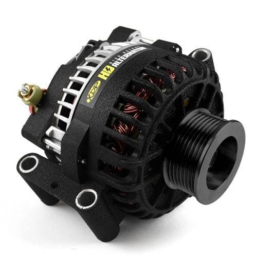 XDP Wrinkle Black HD High Output Alternator for Ford (2003-05) 6.0L Power Stroke