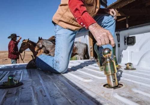 B&W OEM Gooseneck Ball & Safty Chain Kit for Ford/Chevy/GMC/Nissan