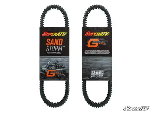 SuperATV Heavy-Duty CVT Drive Belt for Polaris (2005-15) Ranger (OEM# 3211133) Sand Storm Style