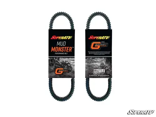 SuperATV Heavy-Duty CVT Drive Belt for Polaris (2015-24) Ranger (OEM# 3211149) Mud Monster Style