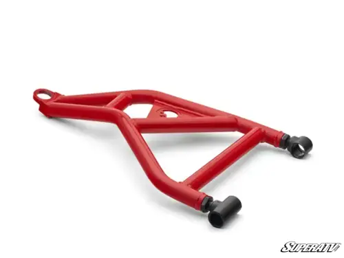SuperATV High-Clearance A-Arms for Polaris (2024) RZR XP (Non-Adjustable, Upper, Heavy-Duty 4340 Chromoly Steel) Red