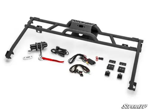 SuperATV Game Loader Rack for Can-am (2016-24) Defender (w/out OEM Rear Glass Windshield Installed, w/ 2 Cube Lights)