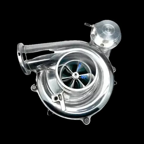 KC Turbos Stock Plus Billet Turbo for Ford (Early 1999) 7.3L Power Stroke (Polished)