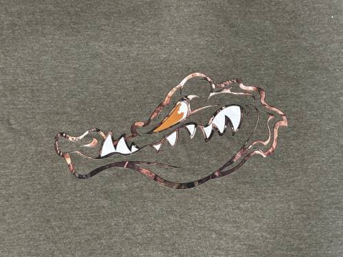 Gator Fasteners Brown Camo Gator Head T-Shirt