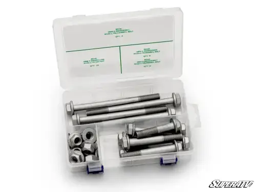 SuperATV Up & Running Suspension Bolt Kit for Can-Am (2018+) Maverick Trail (Front A-Arm Kit)