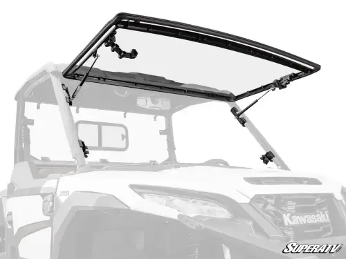 SuperATV Scratch-Resistant Flip Windshield for Kawasaki (2024) Ridge