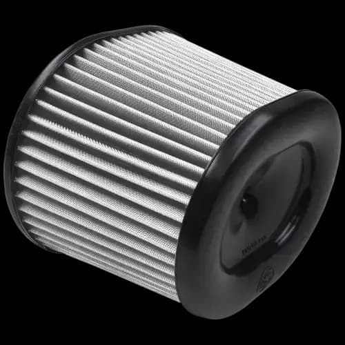 S&B Replacement Air Filter (5" Flange, 8.75"x10" Base, 8"x9.75" Top, 7" Height) Dry Extendable, White