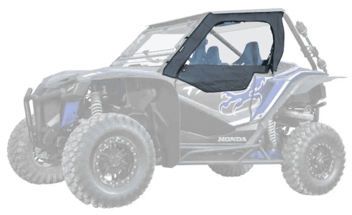 SuperATV Primal Soft Cab Enclosure Upper Doors for Honda (2019-24) Talon 1000 (Standard Doors, w/out Rear Windshield)