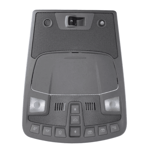 Ford Motorcraft Overhead Console, Ford (2017-22) Super Duty (w/o upfitter switches - Medium Earth Gray) w/ Sunroof