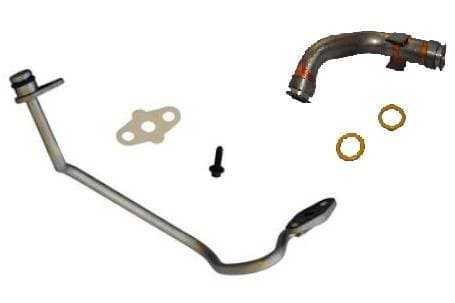 Ford Motorcraft Turbo Oil Line Update Kit, Ford (2003-10) 6.0L Power Stroke Diesel (Drain Line [6C3Z-9T515-A] & Feed Line [3C3Z-9T516-A]