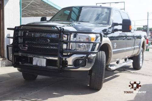 Tough Country Standard Brush Guard with Expanded Metal for Ford (2011-16) F-250 & F-350 Super Duty