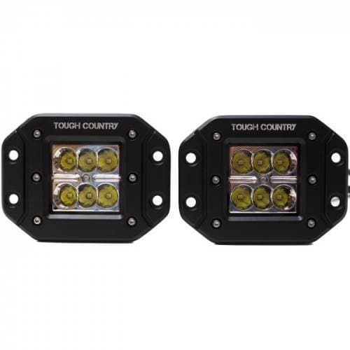 Tough Country Torch LED 2"x2" Flush Mount, Pair